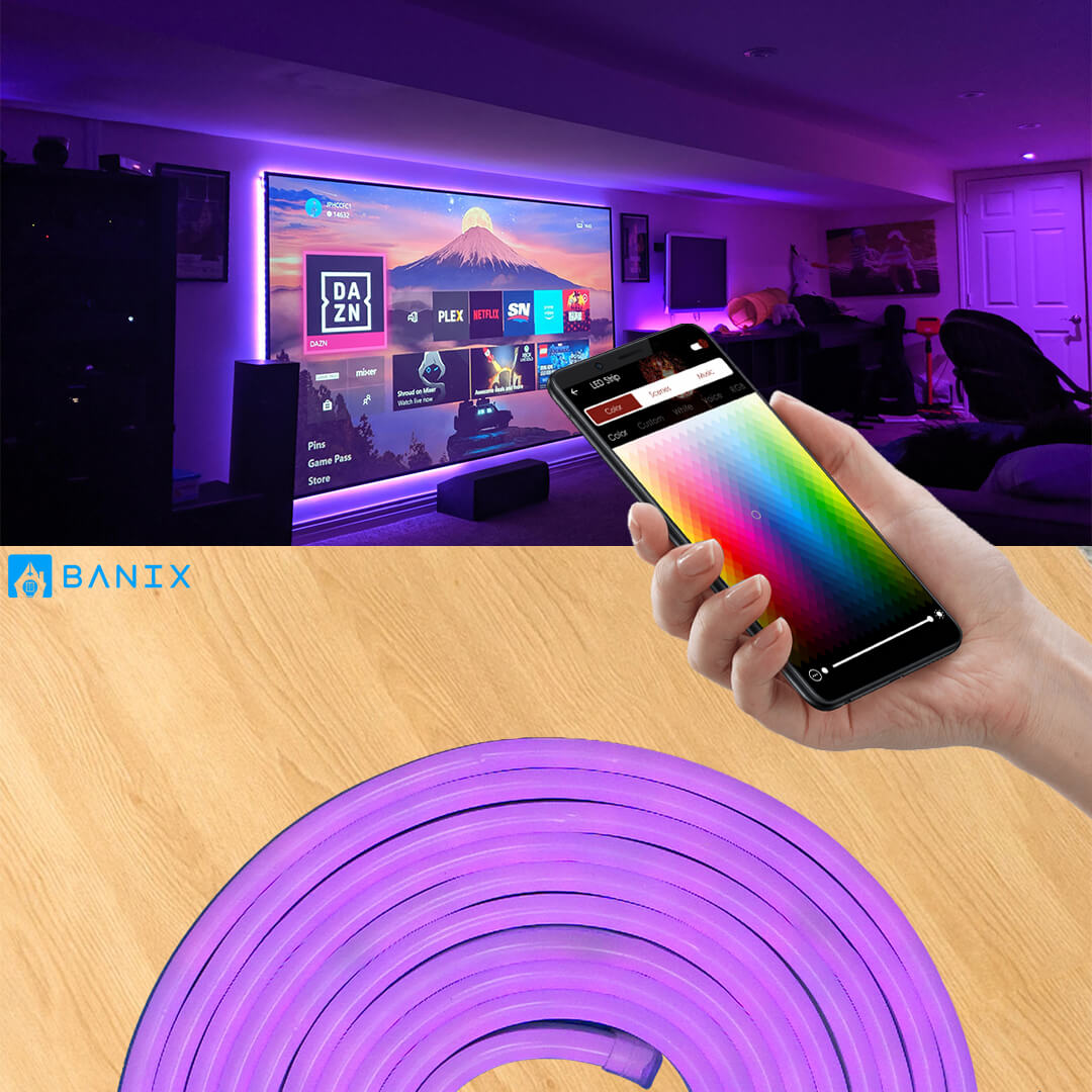 Neon Multicolor strip light 8*16 MM